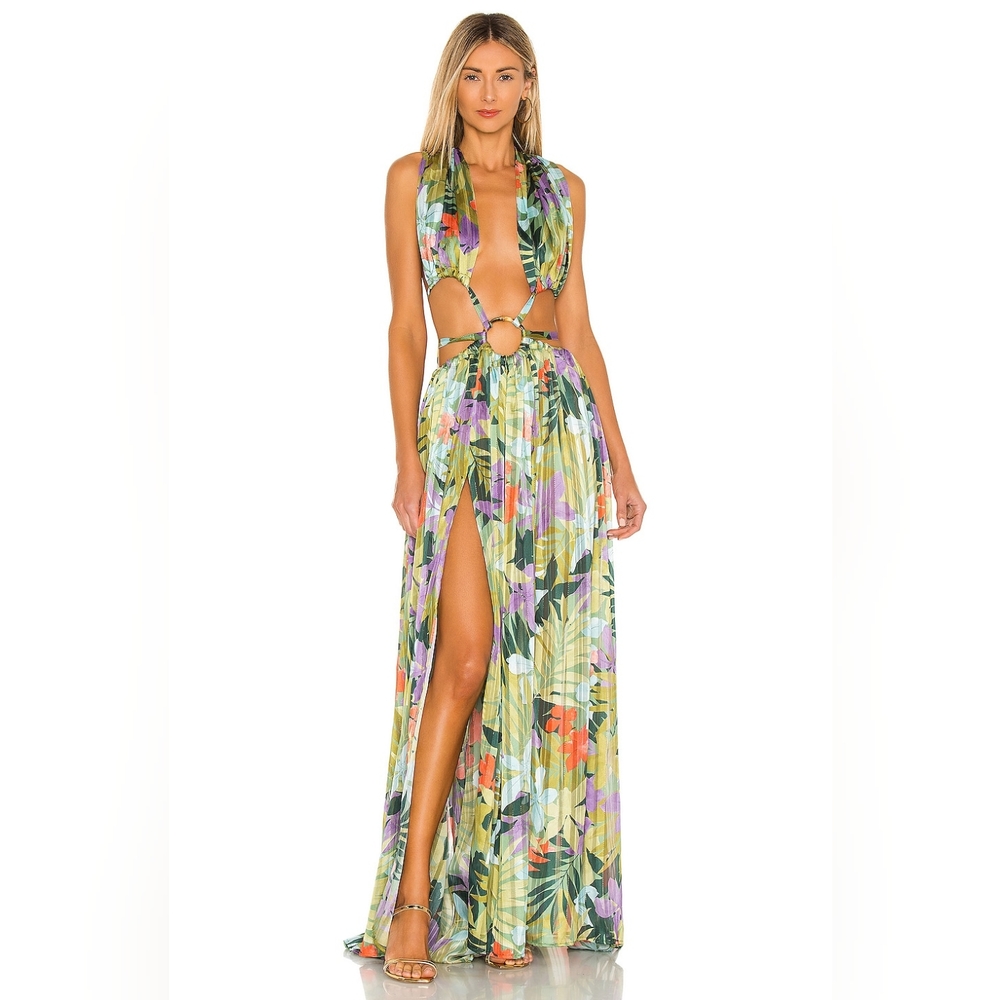 Bronx and Banco Tropics Maxi Dress in Multicolor